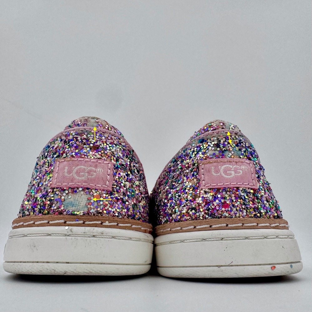 UGG Jass Glitter Slip On Sneakers Pink Multicolor Womens Size 6 1091489 - Picture 6 of 8
